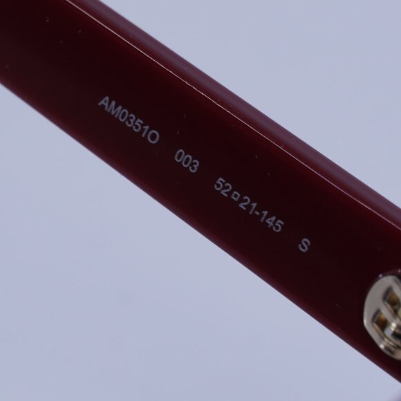 Alexander McQueen AM0351O 003 Eyeglasses Red 52mm Square Frame - Picture 9 of 10